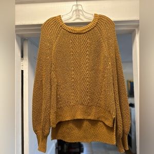 Women’s Madewell Oversized Mustard Yellow Sweater